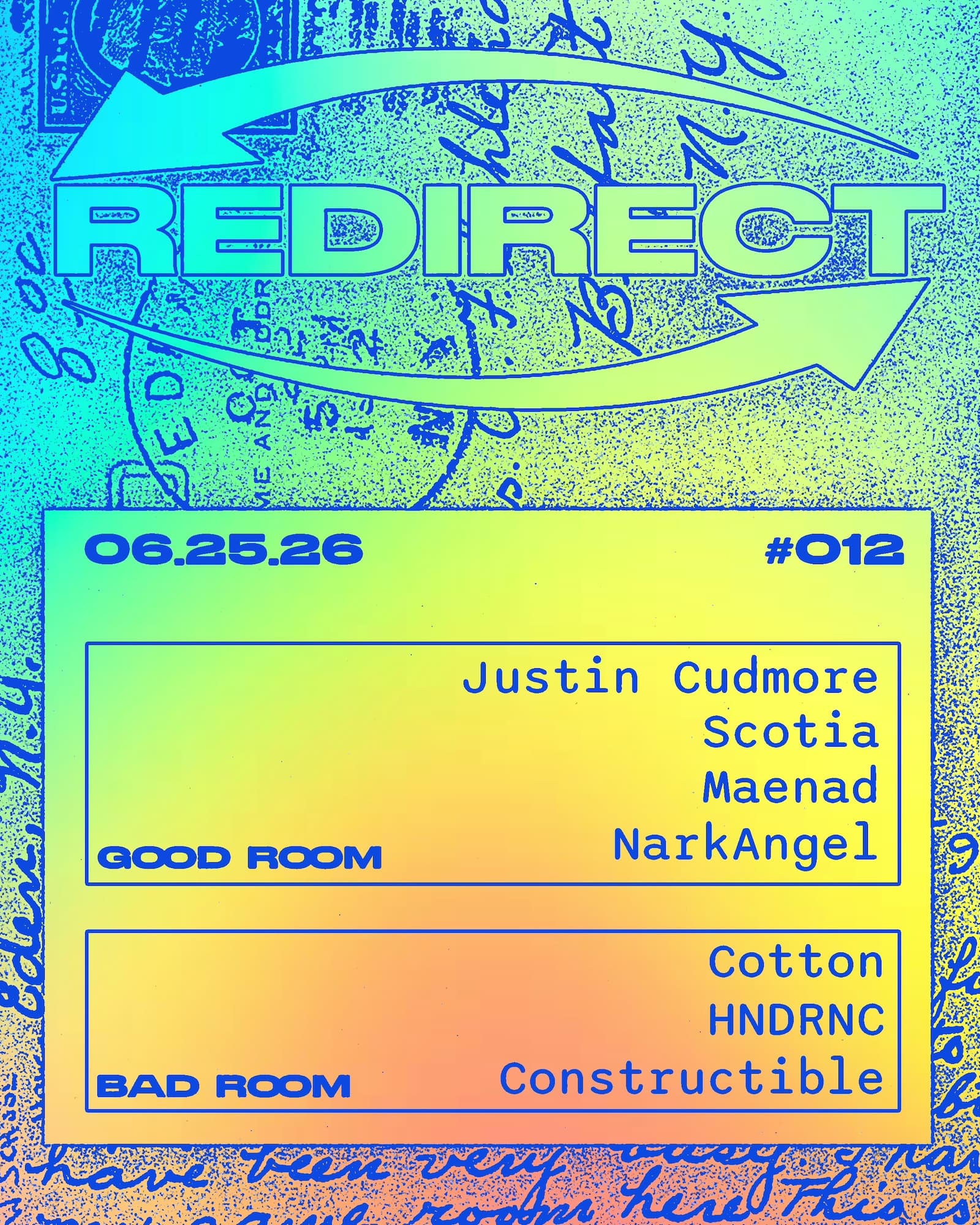 Redirect PRIDE! - Justin Cudmore, cotton, Scotia, maenad, HNDRNC, NarkAngel, Constructible