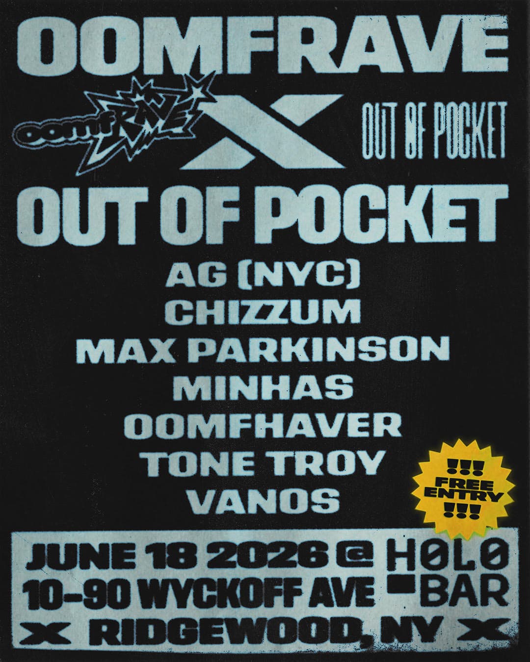 OOMFRAVE X OUT OF POCKET