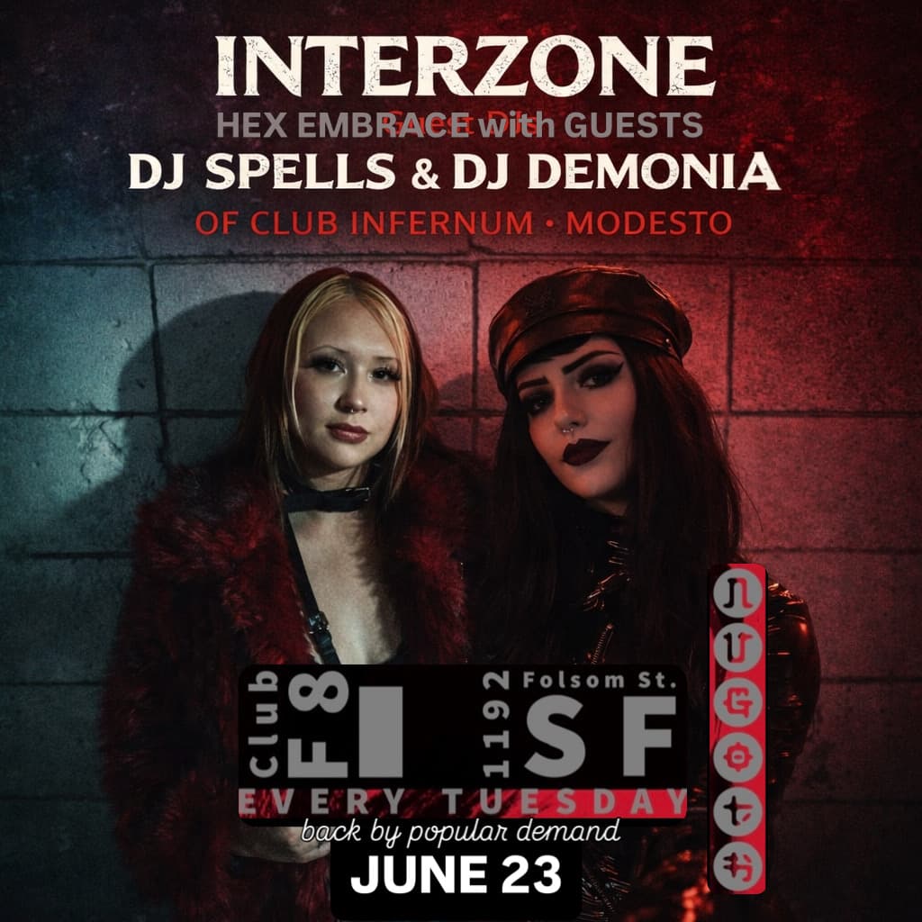 Interzone Darkwave Tuesdays w/Guests Spells & Demonia