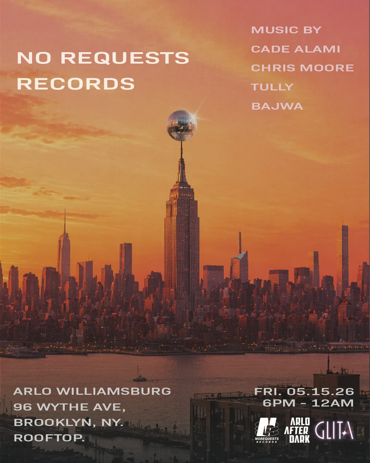 NO REQUESTS RECORDS - ARLO ROOFTOP - SUNSET FLOW