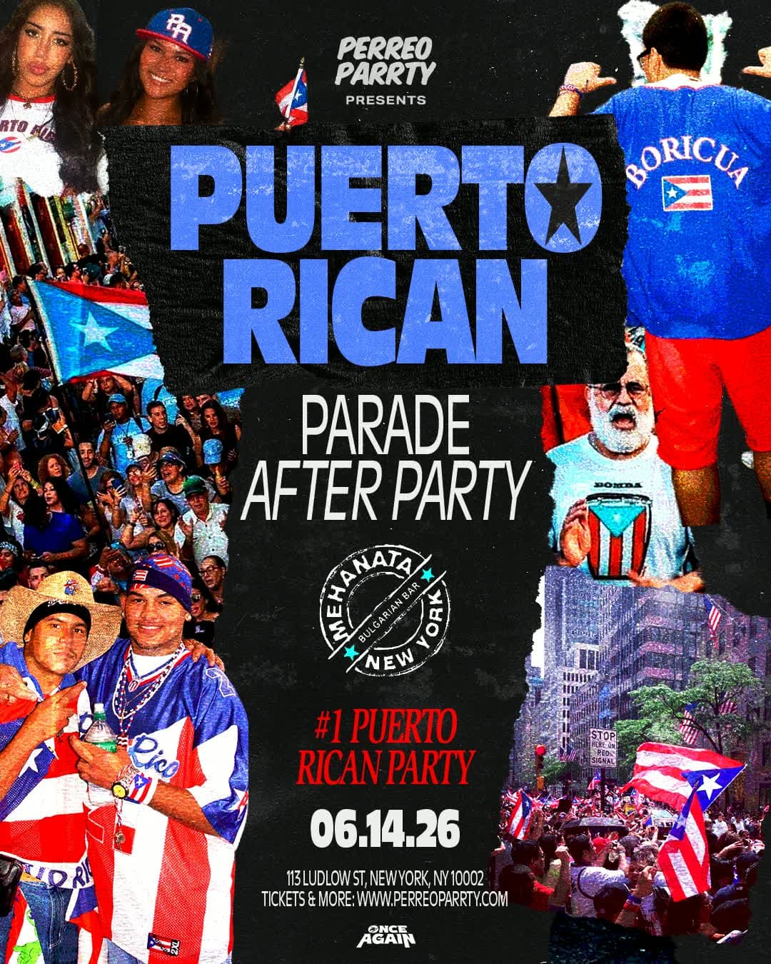 #1 Puerto Rican Parade After Party at Legendary Mehanata 18