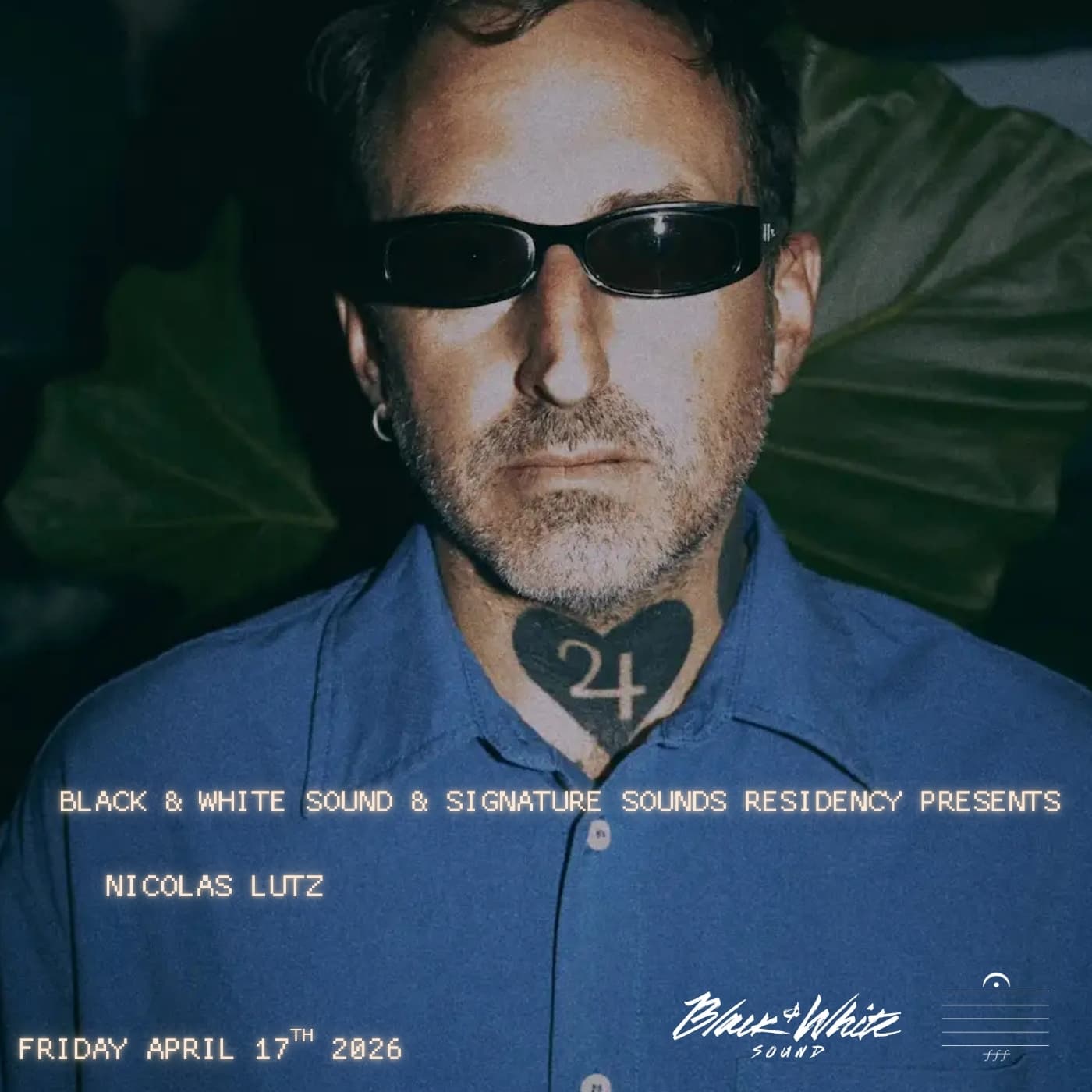 Black & White Sound and Signature Sounds Residency presents Nicolas Lutz