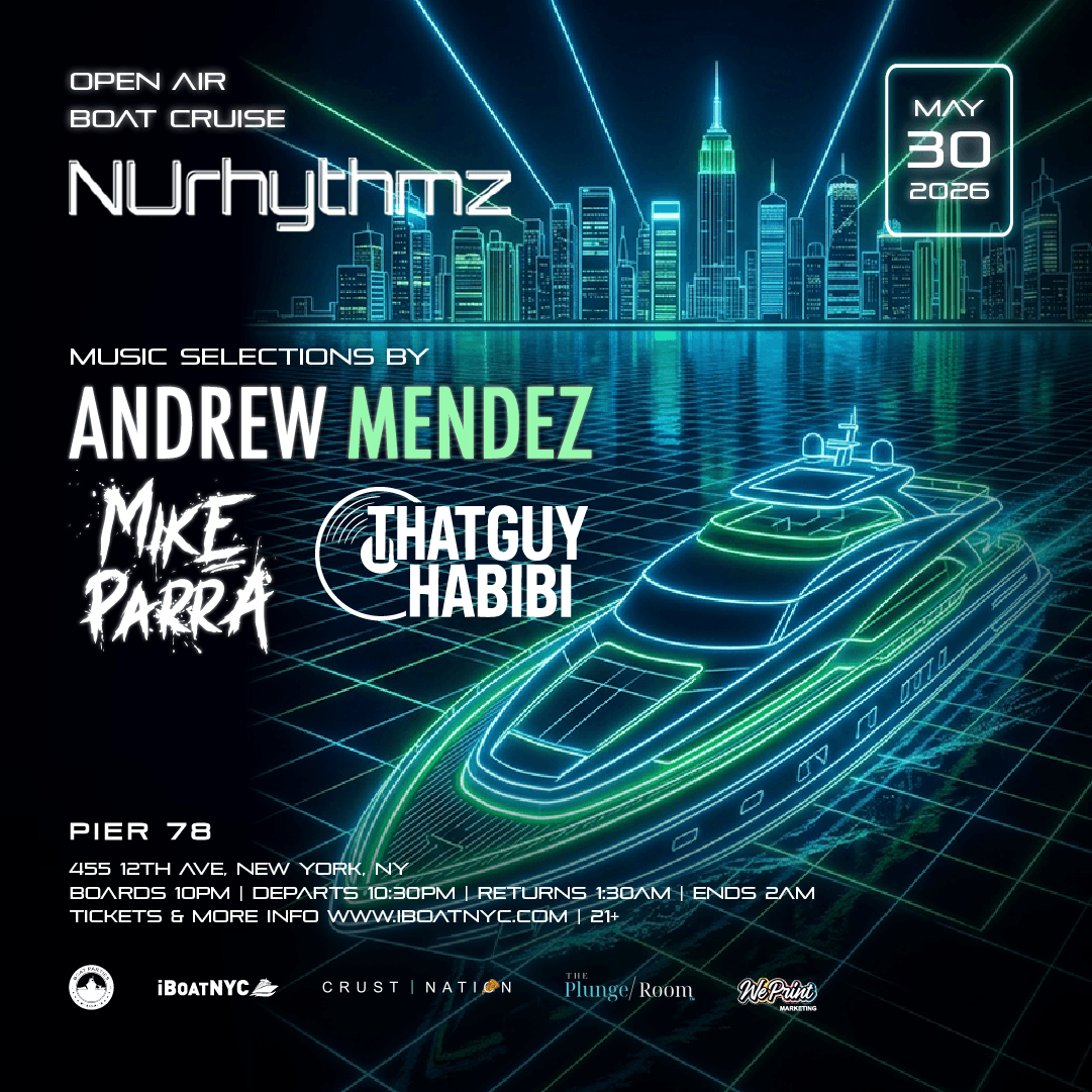 NUrhythmz Boat Party Cruise - House Music on the Hudson Open-Air