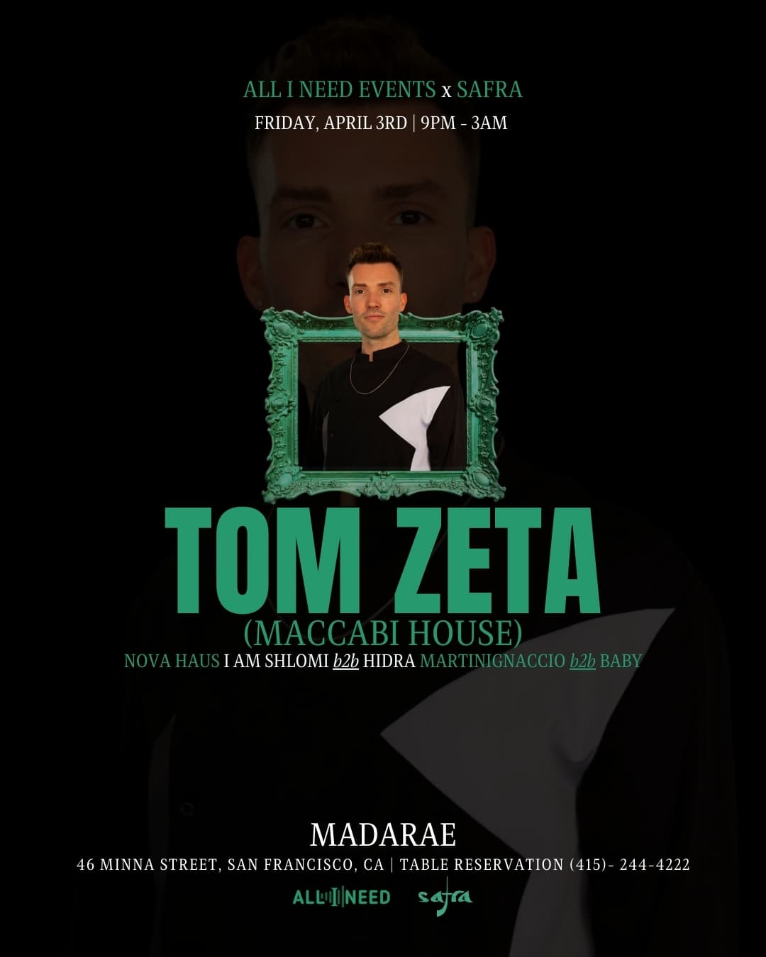 Tom Zeta ( Maccabi House ) at Madarae Nightclub San Francisco